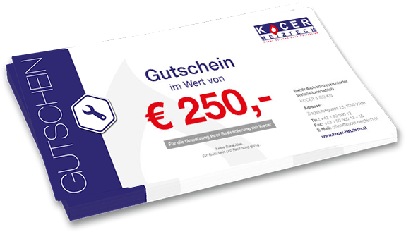 Gutschein 250 Euro für Badsanierung